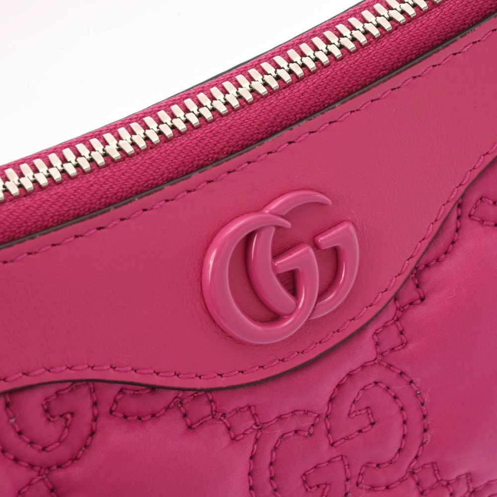 GUCCI GG Matelasse Handbag Pink Leather Shoulder Bag - Picture 9 of 9